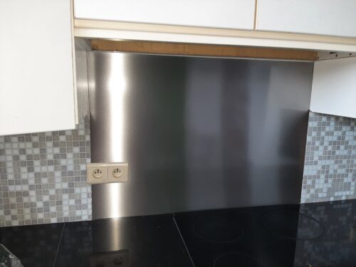 RVS plaat op maat - Anti-fingerprint - Geborsteld photo review