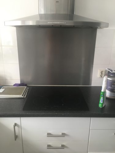 RVS plaat op maat - Anti-fingerprint - Geborsteld photo review