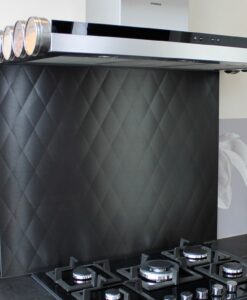 RVS Zwart met ruitmotief