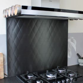 RVS Zwart met ruitmotief