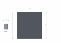RVS Achterwand 60x65