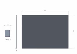 RVS Achterwand 10mm 90x65