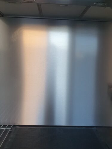 RVS achterwand op maat - Anti-fingerprint - Geborsteld rvs photo review