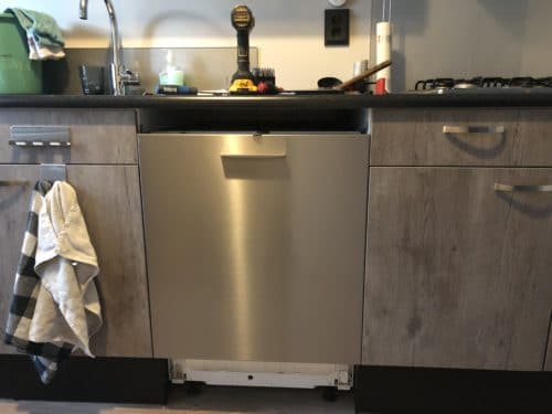 RVS achterwand op maat - Anti-fingerprint - Geborsteld rvs photo review
