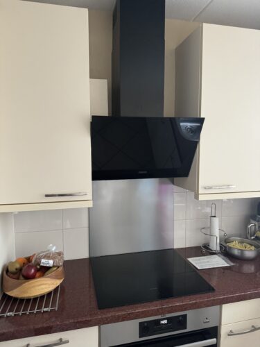 RVS achterwand op maat - Anti-fingerprint - Geborsteld rvs photo review