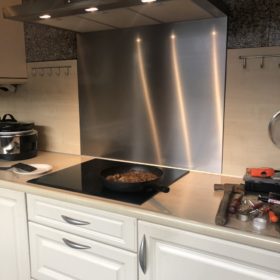 RVS keukenachterwand op maat