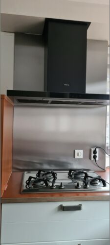 RVS achterwand op maat - Anti-fingerprint - Geborsteld rvs photo review