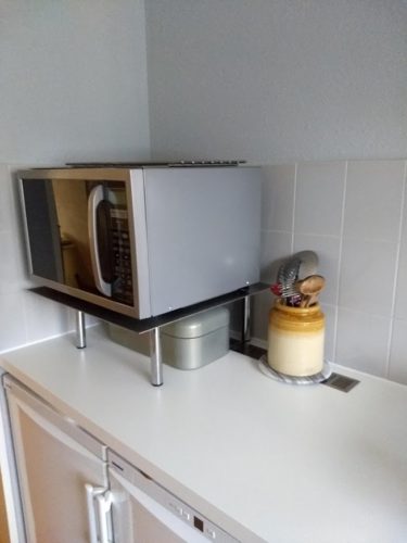 RVS Plaat onder magnetron
