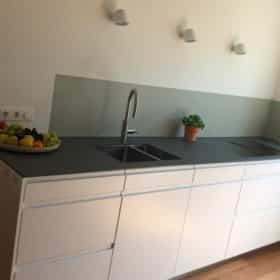 Aluminium achterwand op maat - In kleur