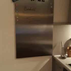Magneetbord RVS - Beschrijfbaar - In elke maat