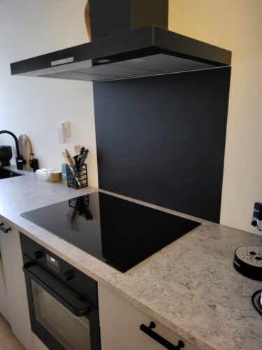 Keuken achterwand Zwart - Mat - Anti-fingerprint photo review
