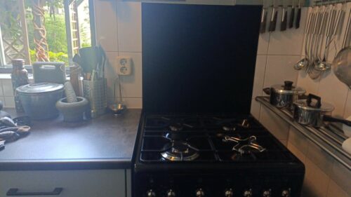 Keuken achterwand Zwart - Mat - Anti-fingerprint photo review